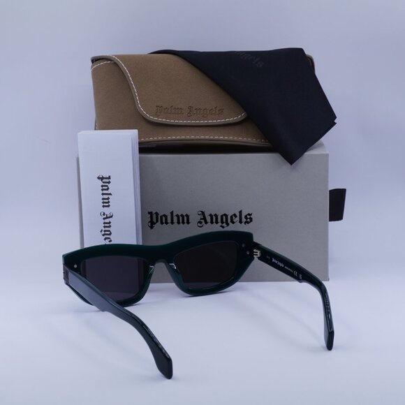Palm Angels PERI10E CLAIRE 5507 Cat Eye Sunglasses - Green/Dark Grey - Picture 5 of 9